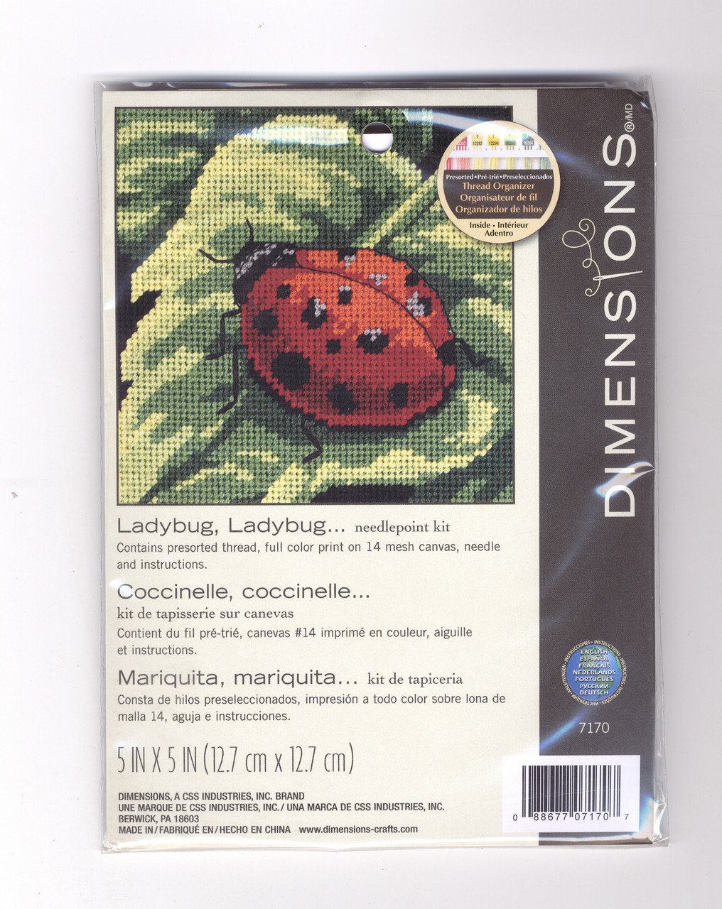 Dimensions Mini Needlepoint Kit Ladybug, Ladybug