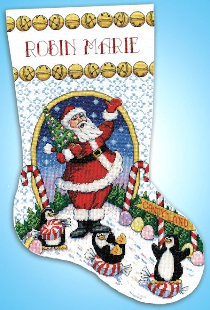 Design Works ~ Candy Land Santa Christmas Stocking