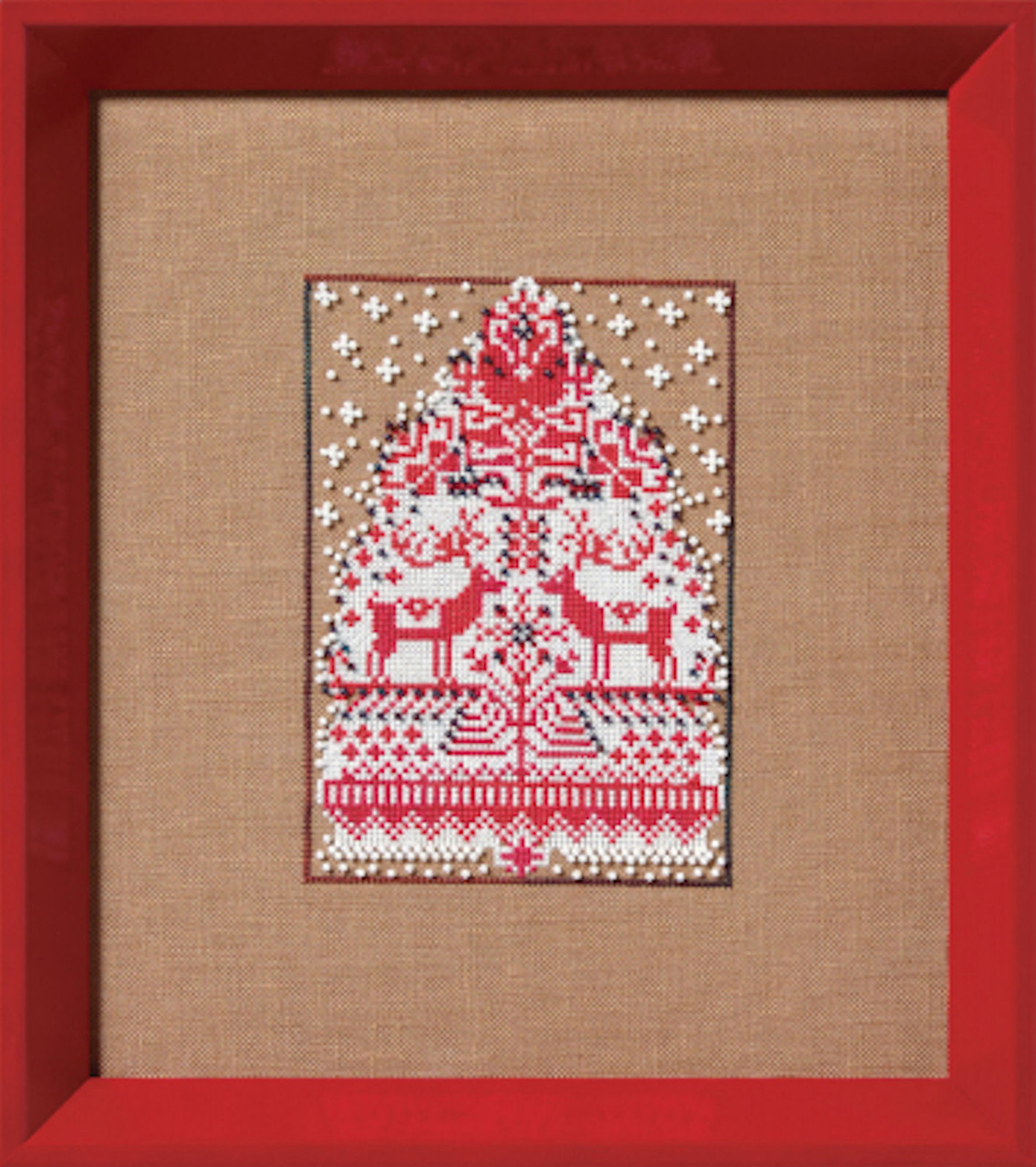 Nora Corbett Christmas Fair Isle Red Collection - Red Tree