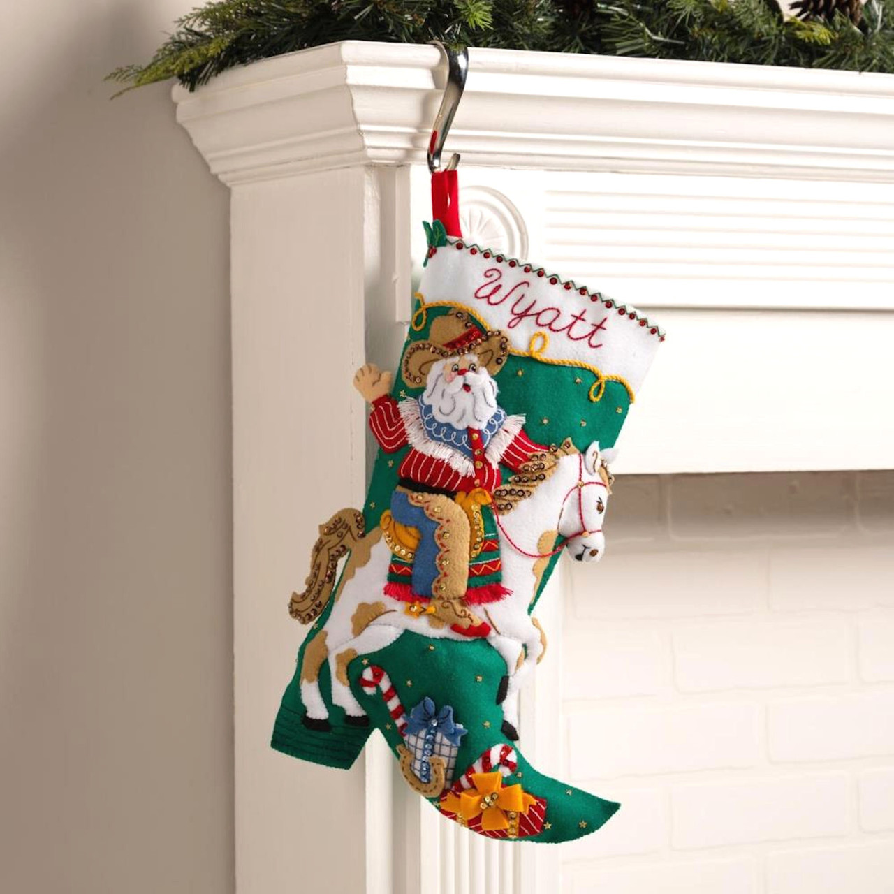 Plaid / Bucilla - Holiday Howdy Stocking