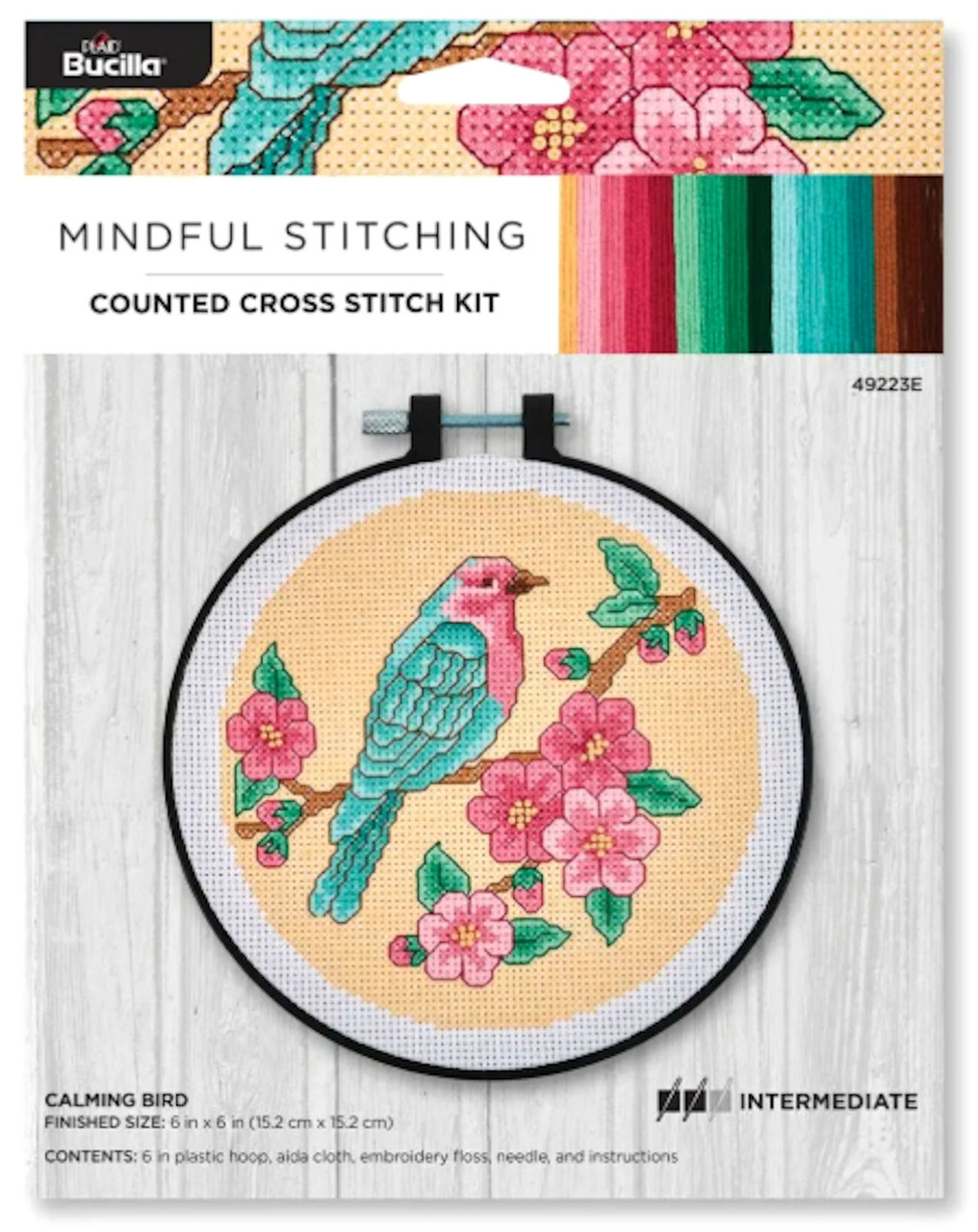 Plaid / Bucilla - Calming Bird w/6" Hoop