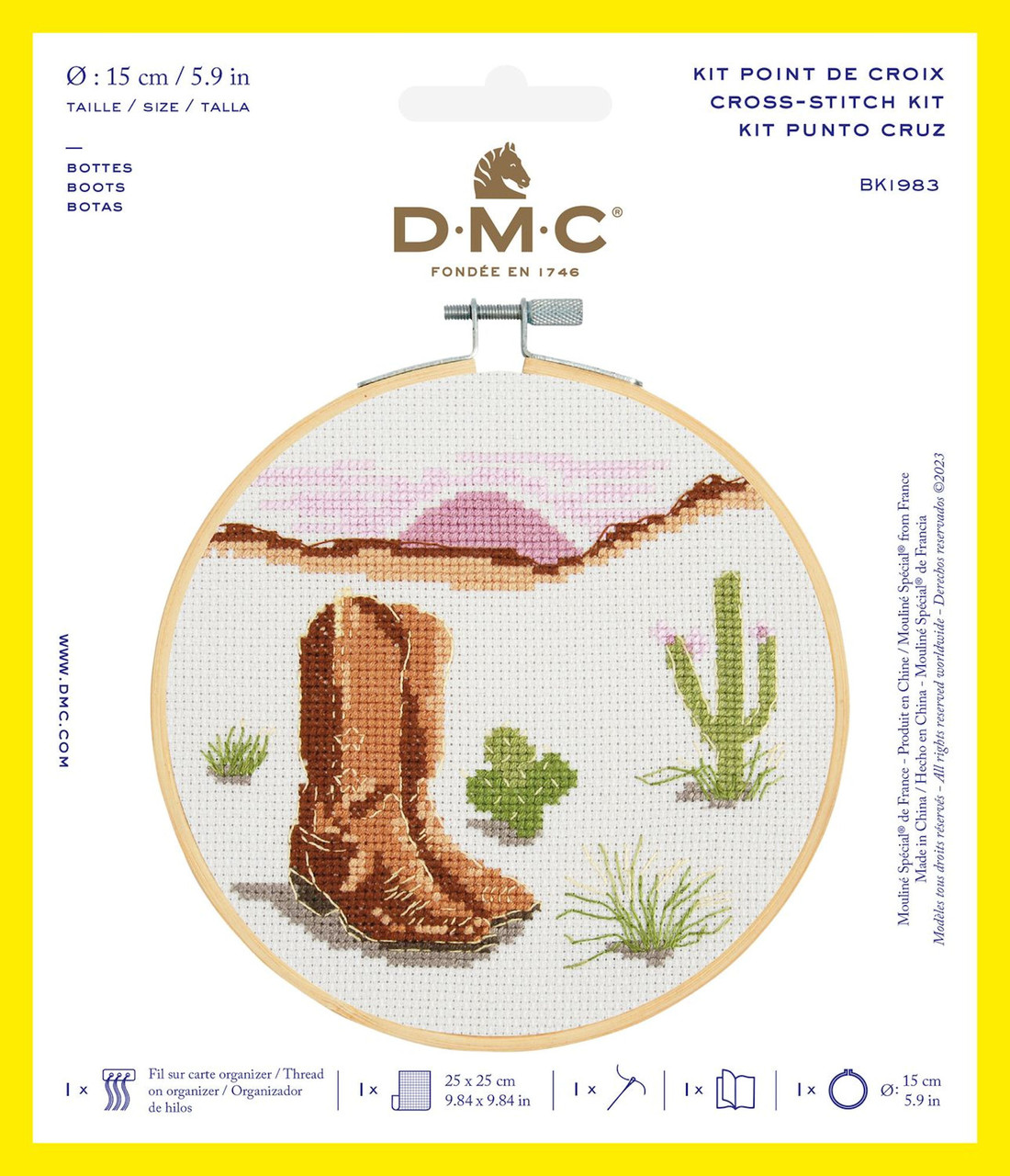 DMC - "Stitch Kit" Collection - Boots w/Hoop