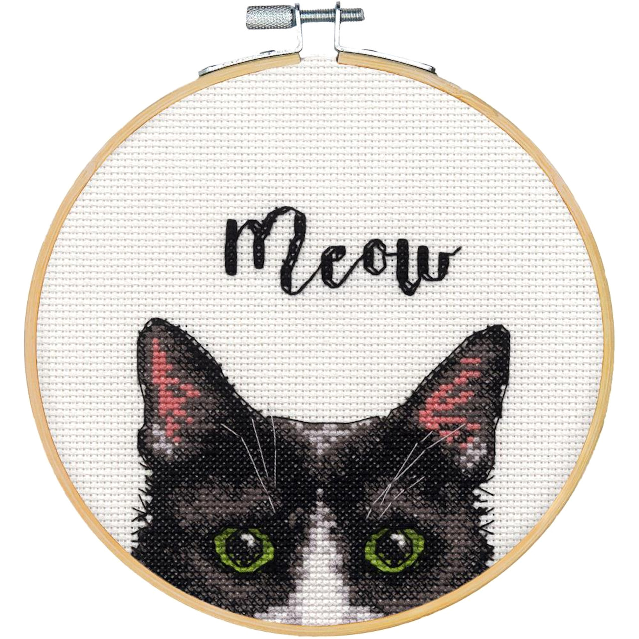Dimensions Learn a Craft - Meow w/6" Hoop