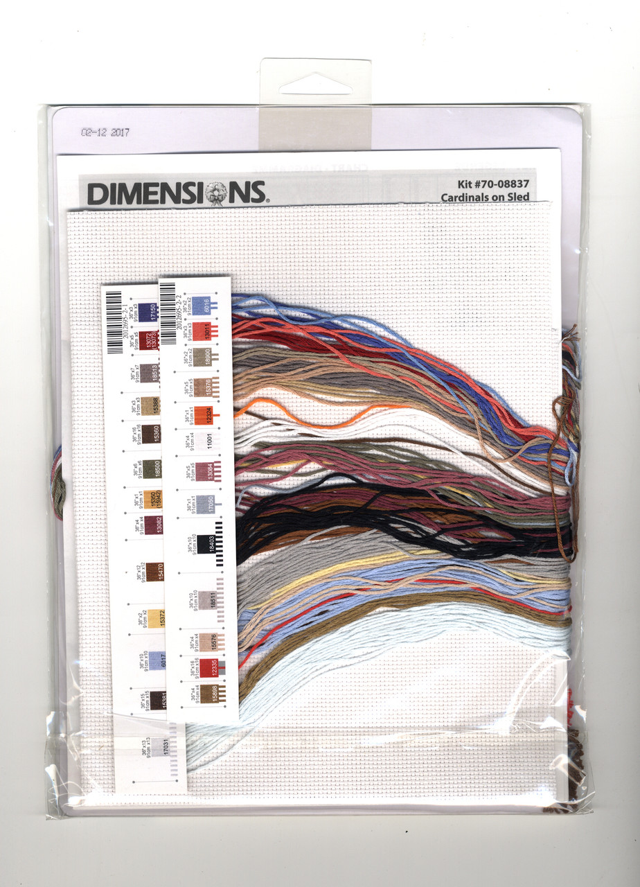 Vervaco Kreuzstich Kit: Scarlet & Snow Cardinals, 19x38 Cm – Komplettset Für Kreative Handarbeit