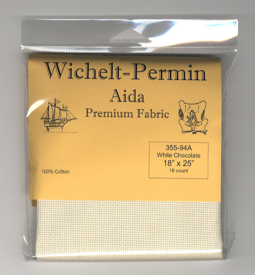 Wichelt - 16 Count White Chocolate Aida 18 x 25 in