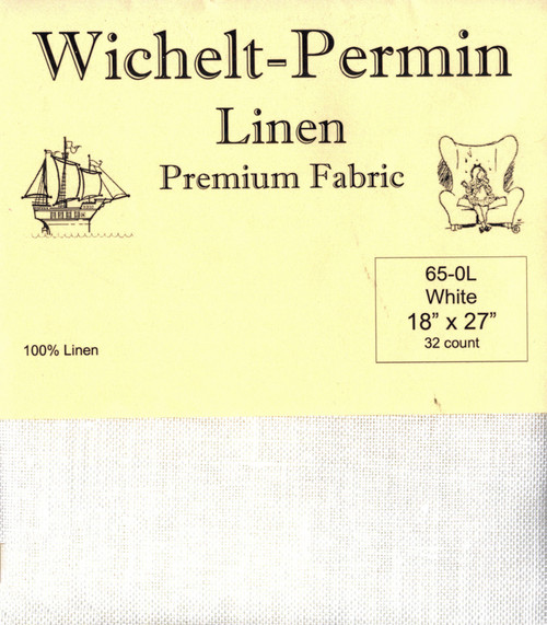 Wichelt - 32 Count White Linen 18 x 27 inches