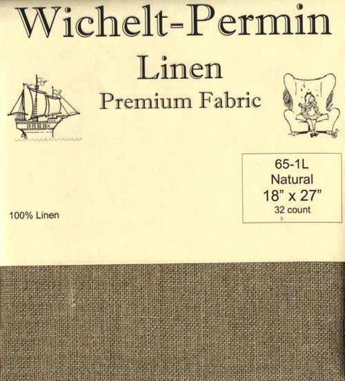 Wichelt - 32 Ct Natural Brown Linen 18 x 27 in