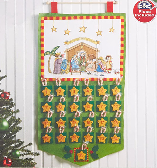 Plaid - Christmas Pageant Advent Calendar - CrossStitchWorld