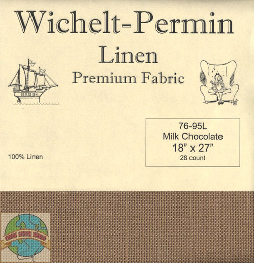 Wichelt - 28 Ct Milk Chocolate Linen 18 x 27 in