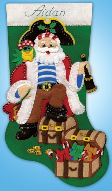 Design Works - Pirate Santa Stocking