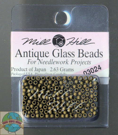 Mill Hill Antique Glass Beads 2.63g  Mocha #03024