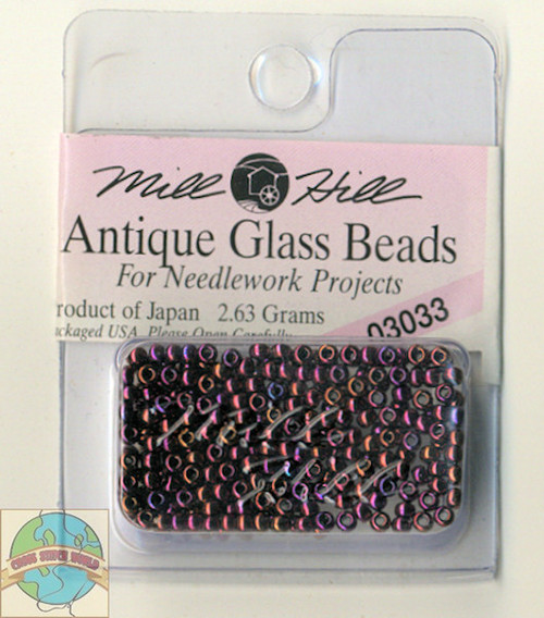 miracleマントルピース Mill Hill Antique Glass Beads 2.63g Claret #03033 - CrossStitchWorld