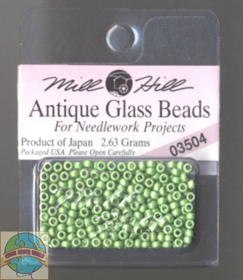 Mill Hill Antique Glass Beads 2.63g Satin Moss #03504