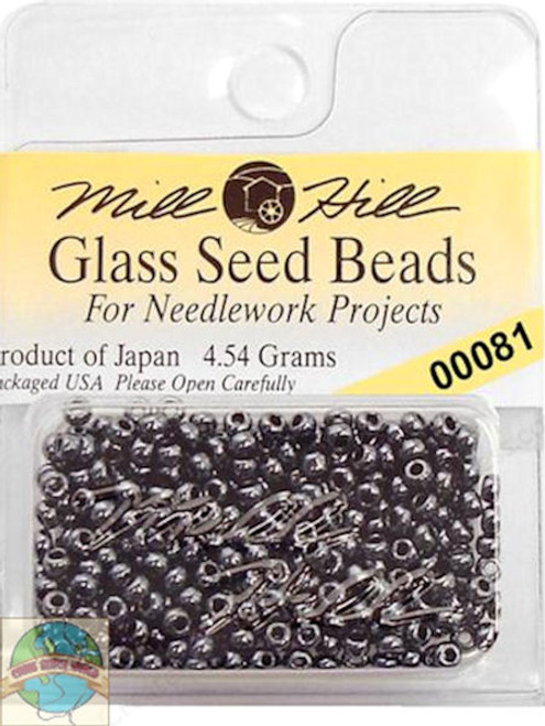 Mill Hill Glass Seed Beads 4.54g Jet #00081