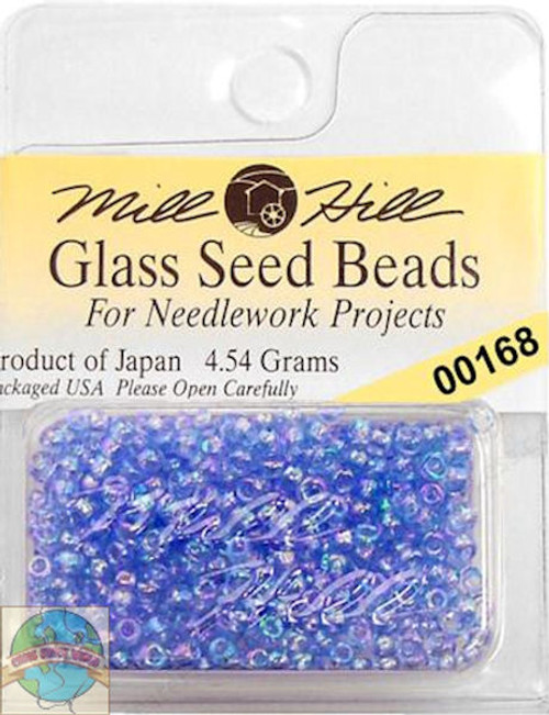 Mill Hill Glass Seed Beads 4.54g Crystal Blue #02026 - CrossStitchWorld