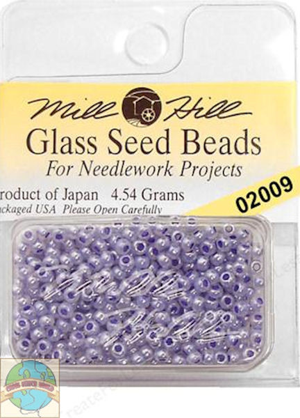 Mill Hill Glass Seed Beads 4.54g Ice Lilac #02009 - CrossStitchWorld