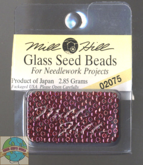 Mill Hill Glass Seed Beads 2.85g Grenadine #02075