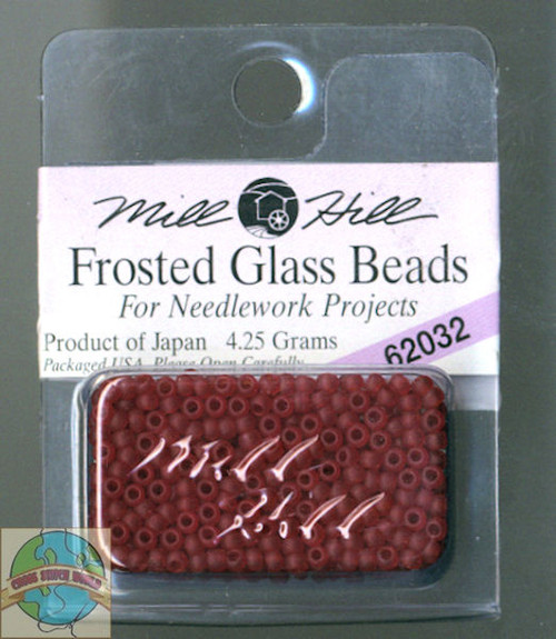 Mill Hill Frosted Glass Seed Beads 4.25 Bottle Green #65270
