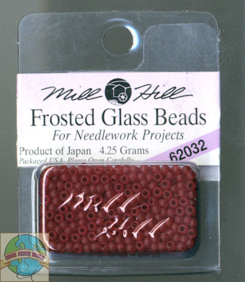 Mill Hill Frosted Glass Seed Beads 2.5mm 4.25g-White