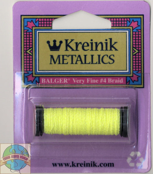 Kreinik Metallics - Very Fine #4 Fluorescent Lemon-Lime #054F