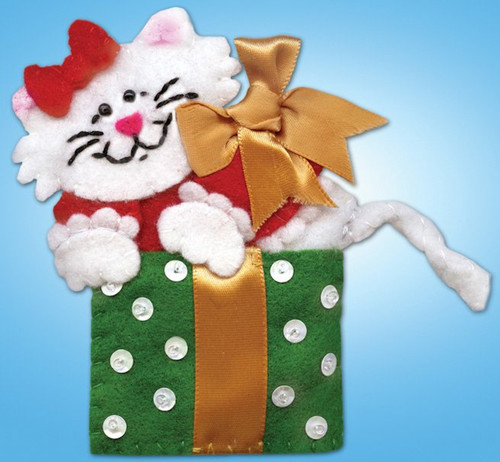 Design Works - Cat With Bow Ornament