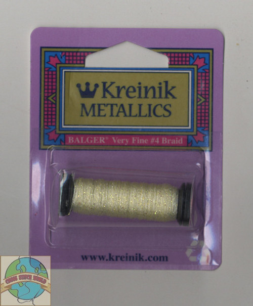 Kreinik Metallics Very Fine #4 Pale Yellow 191