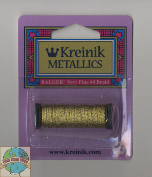 Kreinik Metallics - Very Fine #4 Japan Gold #002J - CrossStitchWorld