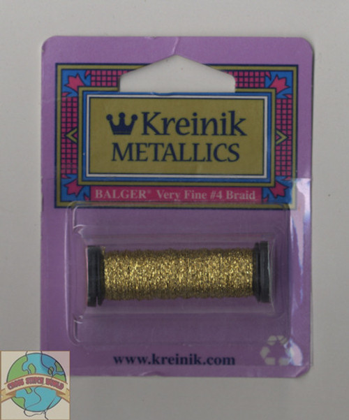 Kreinik Metallics - Very Fine #4 Gold (Hi Lustre) #002HL