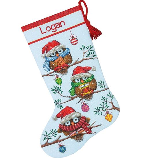 Dimensions - Holiday Hooties Stocking