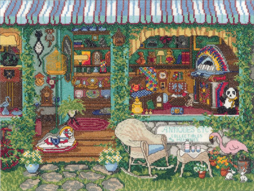 Janlynn 017-0111 Bucks County Farm Stand Counted Cross Stitch Kit 16 x 12