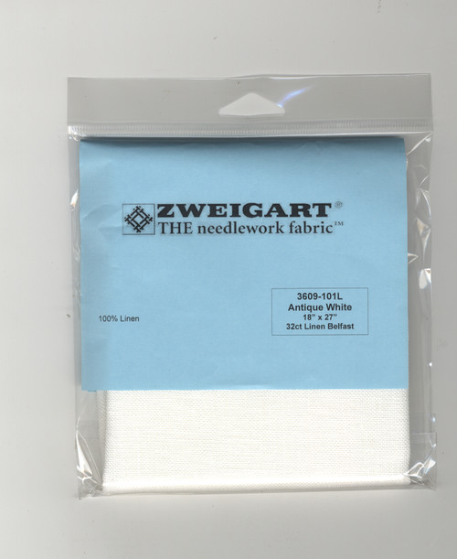 Zweigart - 32 Ct  Antique White Belfast Premium Quality Linen 18 x 27 in