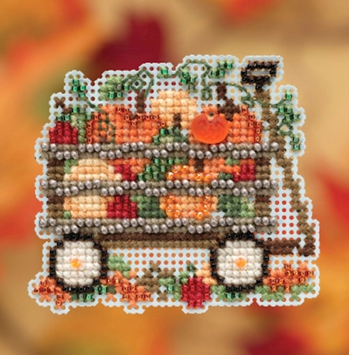 Mill Hill 2019 Autumn Harvest Collection Harvest Wagon Ornament Crossstitchworld