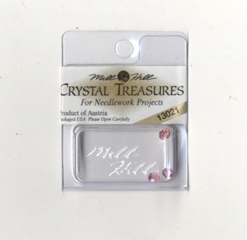 Mill Hill Crystal Treasures - Round Bead Light Rose AB #13021