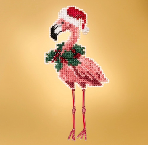 Mill Hill 2019 Winter Holiday Collection - Holiday Flamingo Ornament