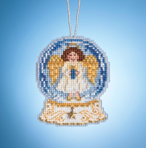 Mill Hill 2019 Snow Globe Charmed Ornament - Angel Globe