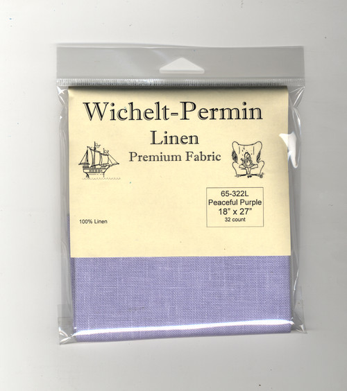 Wichelt - 32 Count Peaceful Purple Linen 18" x 27"