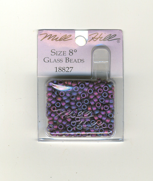 Mill Hill - Size 8 Delicate Finish Glass Beads 6g Matte Confetti Amethyst #18827
