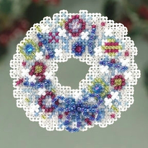 Mill Hill 2013 Winter Holiday Seasonal Ornament - Crystal Wreath