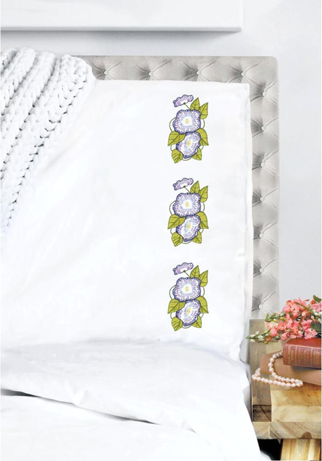 Design Works -  Morning Glories Pillowcases