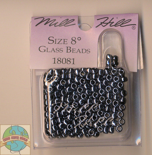 Mill Hill - Size 8 Glass Beads 6g Jet #18081