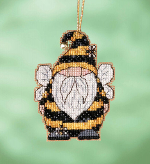 Mill Hill 2022 Garden Gnomes Charmed Ornament - Bee Gnome