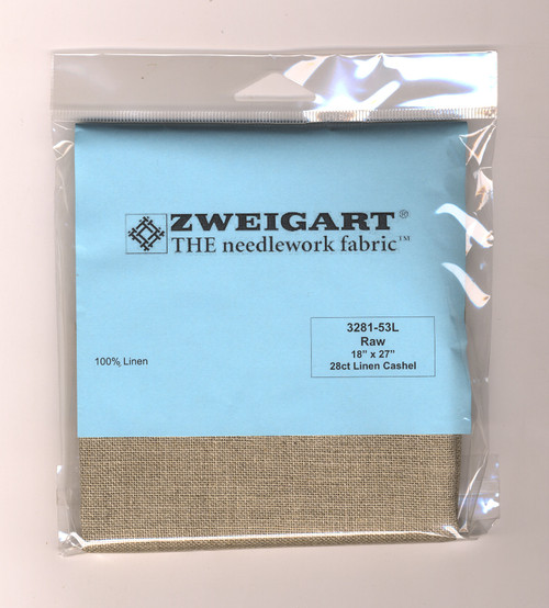 Zweigart - 28 Count Raw Cashel Linen 18 x 27 in