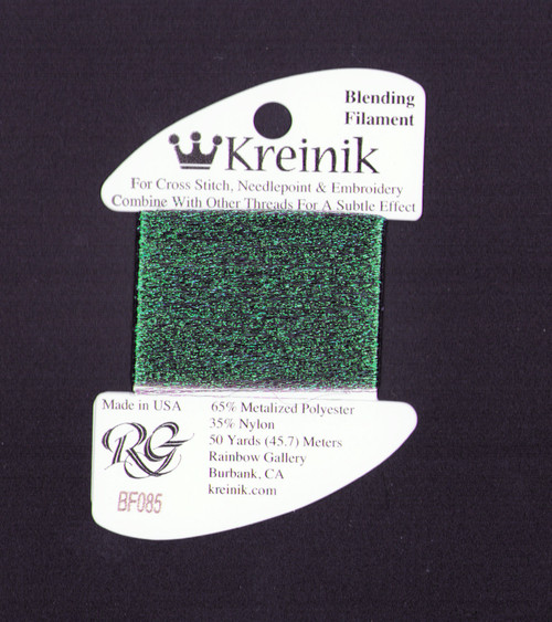 Kreinik Metallics Blending Filament - Peacock #085 - CrossStitchWorld