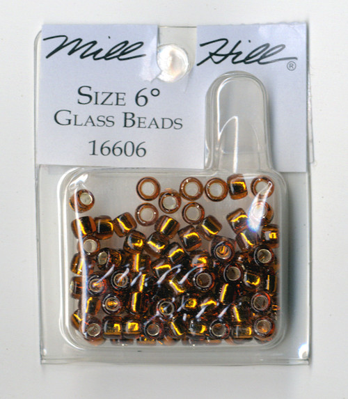 Mill Hill - Size 6 Glass Beads 5.2g Brilliant Bronze #16606