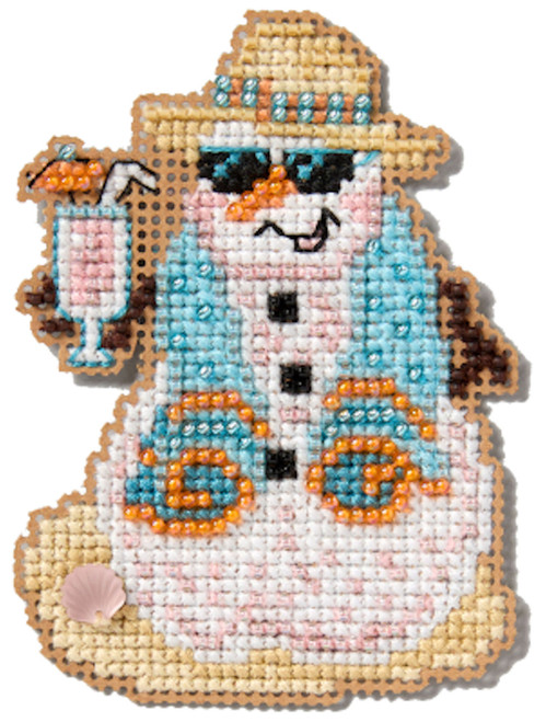 Mill Hill 2025 Winter Holiday Collection - Snowman Vacation Ornament