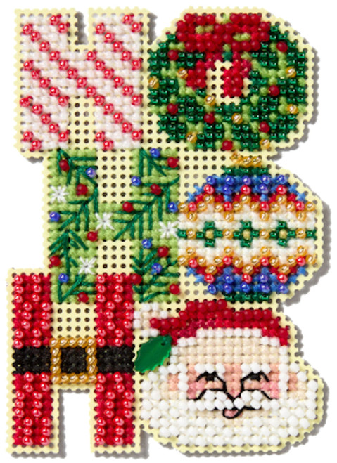 Mill Hill 2025 Winter Holiday Collection - Ho, Ho, Ho Ornament