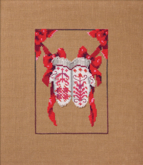 Nora Corbett Christmas Fair Isle Red Collection - Red Mittens