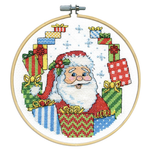 Design Works - Santa with Presents w/6" Hoop Design Works - Santa with Presents w/6" Hoop