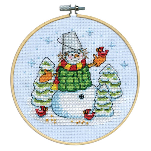 Design Works - Snowman with Bucket w/6" Hoop