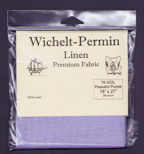 Wichelt - 28 Count Peaceful Purple Linen 18 x 27 in - CrossStitchWorld